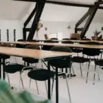 Exemple de disposition de la salle sirocco de la ferme bonair